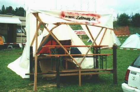 Pfahlbau fertig